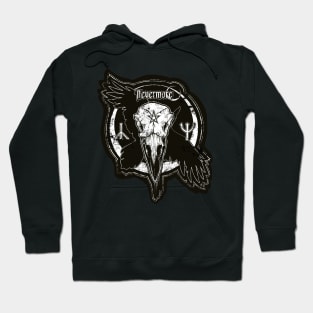 Nevermore - Poe, goth, moon, skull, raven, runes, night, life and death, Edgar Hoodie